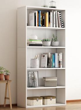简物约现代加加宽高书柜书架自由组柜20164子储物柜木质置收合纳