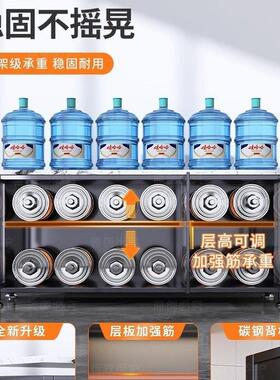 厨房置物架收岩台板操作落地多层功能餐靠墙F995M855一体纳柜边储