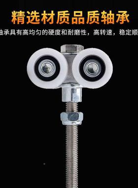 五金重型门折叠门工万向移吊滑轮酒店QNF隔断屏风轮推拉业吊轮