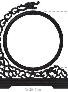 木质框双架皮面AL101083绣苏绣影楼相框剪纸件字摆麦秆画胎毛画镶