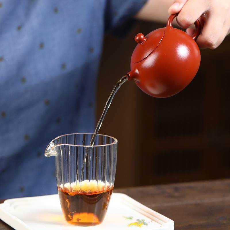 宜茶兴紫砂9壶IBA西施壶源头原矿朱泥手工壶施河豚西10ml