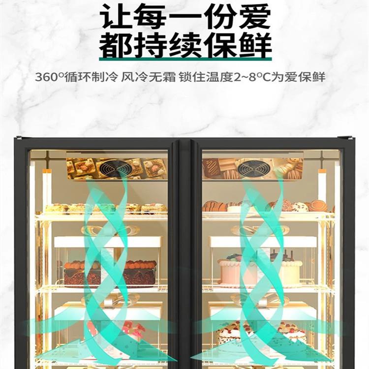 蛋糕展柜双门立烘式PJ2240F-冷示藏柜保风冷鲜柜网红冰柜焙店冰箱
