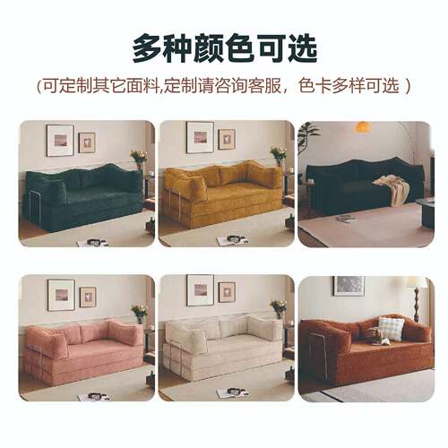 沙发床一体用客厅家用出租房压懒缩两沙LGV发午休折人沙发可躺叠