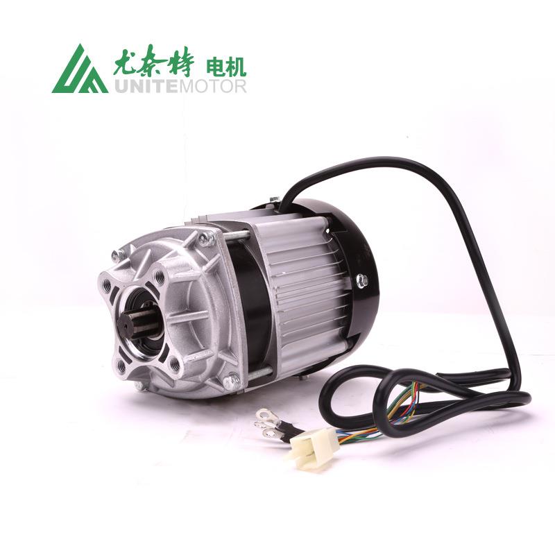 无刷自带行星减速直流电动三轮车电机BM1418ZXF-500W48V