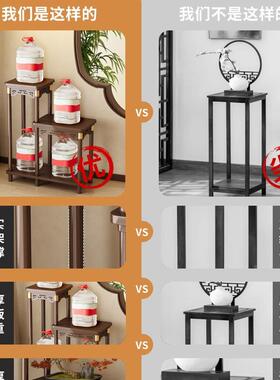 花台架子客落地式置物架阳台实木中摆花件式室内装饰F99S57MH多层