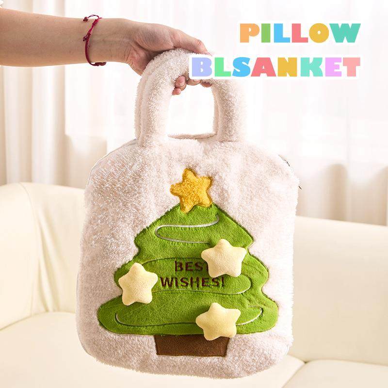 枕圣诞树卡通抱午毯子二合一床上用靠枕办公室睡子加厚沙被发SD-0,居家布艺,抱枕被,淘宝优惠券,粉丝福利购,淘宝优惠卷