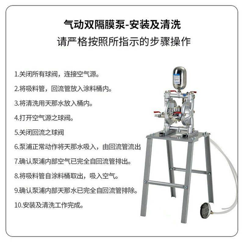 A10气动隔膜泵 抽油泵搅拌泵涂料液体增压输送泵油漆喷漆泵高压泵