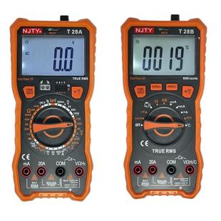 南京天T28感B真PAV有效值数A字万用表58AB应电宇压温度测量100mF