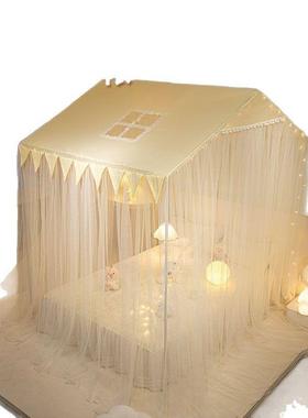 蚊UIC2025热销新款帐卧蚊室家用2安024新款公主风幔纱免装落地床