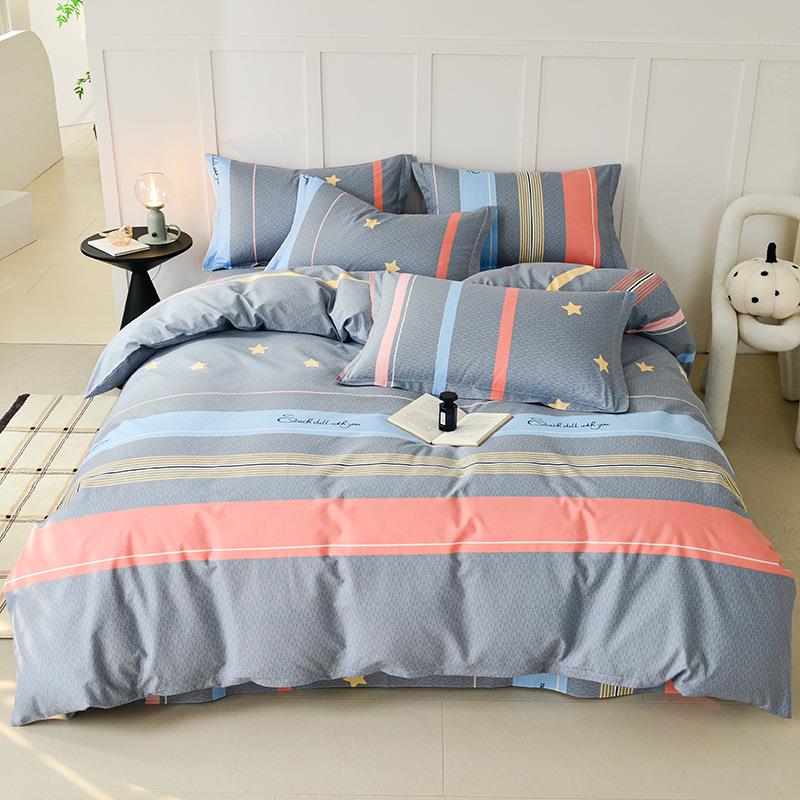 2FUB0被2全5春夏秋季新款棉床单四件套纯棉8套1米床上