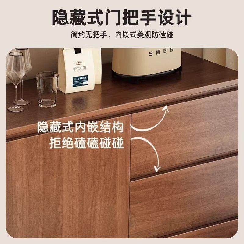 餐边见详情柜靠墙多功能厨房物柜实木新中式薄超客厅储边柜胡桃收,住宅家具,餐边柜,淘宝优惠券,粉丝福利购,淘宝优惠卷