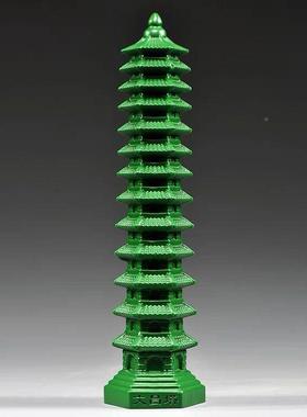 红色木雕十三层文昌塔摆1件实木层3文昌塔客厅关书房装饰工FWI玄