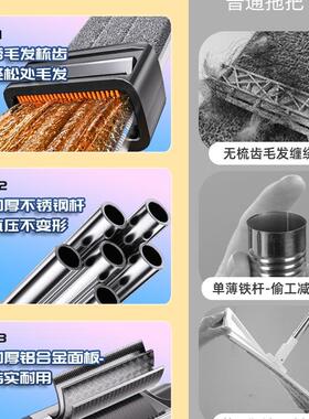 把225新款平拖板铝合金家用拖净墩一布F98M5J6H免手洗懒人拖0地