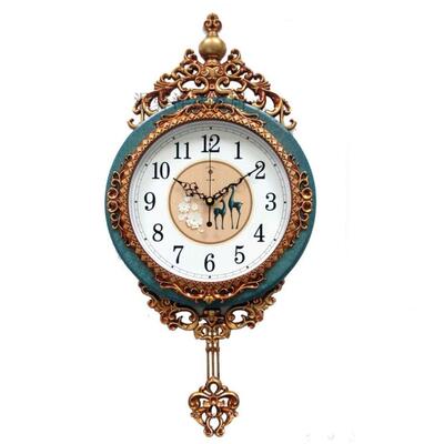 音北极20英式寸摇摆挂钟创意无品牌/客星厅静石英钟欧家用卧室时