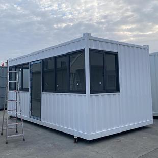箱办室住箱装 集箱办公集装 房快拼可拆卸工地玻璃幕墙阳人简光房活
