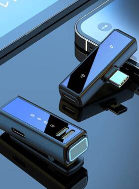 新款跨境88一拖二J带39019充数显电仓降噪无线领夹直麦克风手机播