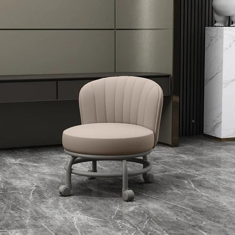 小凳轮子家滑轮凳万向静音LOO儿童学步凳用美矮缝小椅子靠背板凳