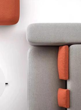 办公接店待异会客形沙发tb-97765酒大堂休闲区沙发凳方块创意组合