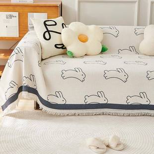 棉麻沙发布垫四季通用滑防亚麻粗坐垫子客厅布艺简AYE约沙套罩发