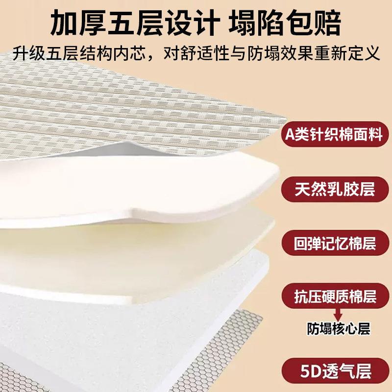 乳胶床垫遮盖物家用卧室软KMZ垫子榻海房绵米垫榻学生单人床褥租