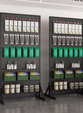 落XKD地洞洞板带轮子饰品袜子架展览挂货五金工架具配置物收纳件