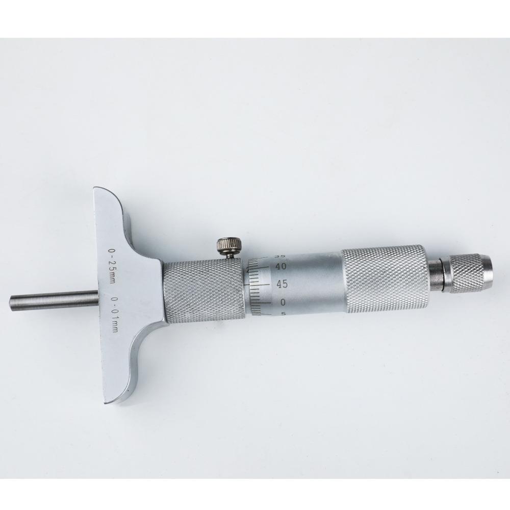 深度千分分尺球头0-50mKGPm孔千圆杆深机尺械深度尺