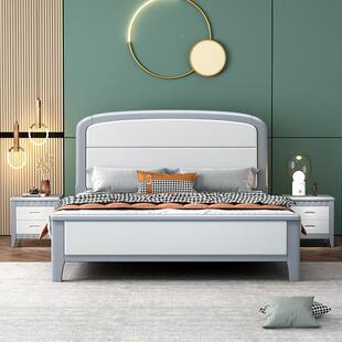 全实木床1.2户米单人1儿童床小1.35米.型5米/1.8米床现代1919#简