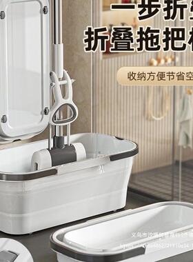 海绵646拖把头手洗0225新款家用拖地胶吸棉水一拖免地拖布大号净