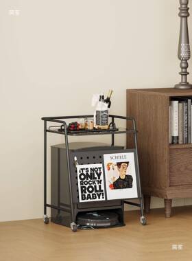 石头扫地机t$*&fgu+器人上方置沙物基架带轮子发边几可换收水纳柜