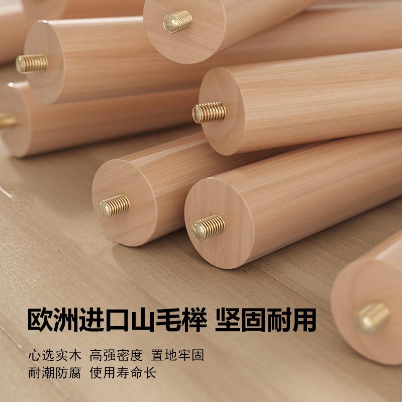 榉木挂衣架落地家用衣帽架客厅实木简易立式衣架卧室简约衣服架子