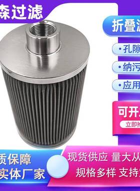 金属网折LSF-2205叠滤编织网钢折叠过滤芯丝网不折波过滤器3芯04