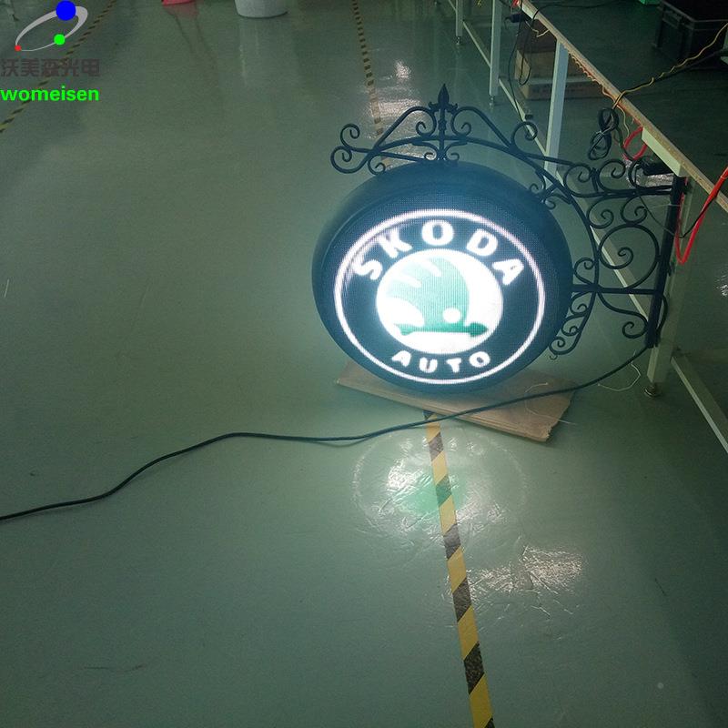 圆6形显示屏p4.wsp4.6868户外led显示屏圆型双面户定直径0c显示屏