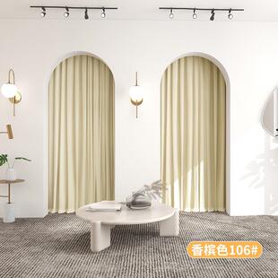 更衣室隔断布无品牌/门帘帘隔断帘商场拱门丝绒帘高窗试衣间端门