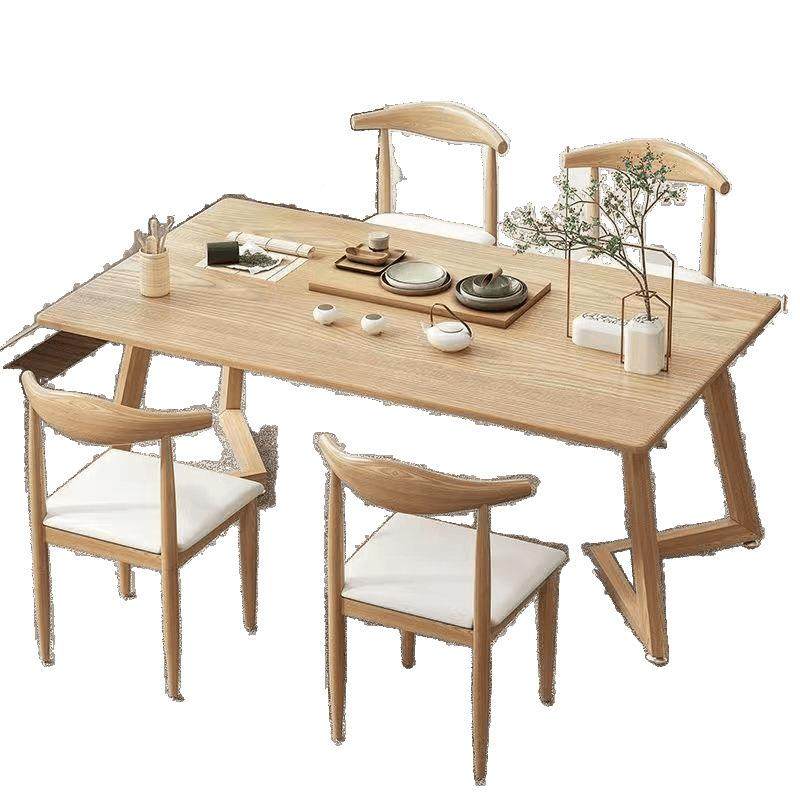 桌椅组合茶桌20770办公家桌用茶台长方形代茶简约现功餐桌夫套装