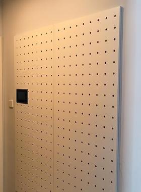 实木洞洞板示架物面木质桌面墙书桌收纳墙入户门82865口展玄关置