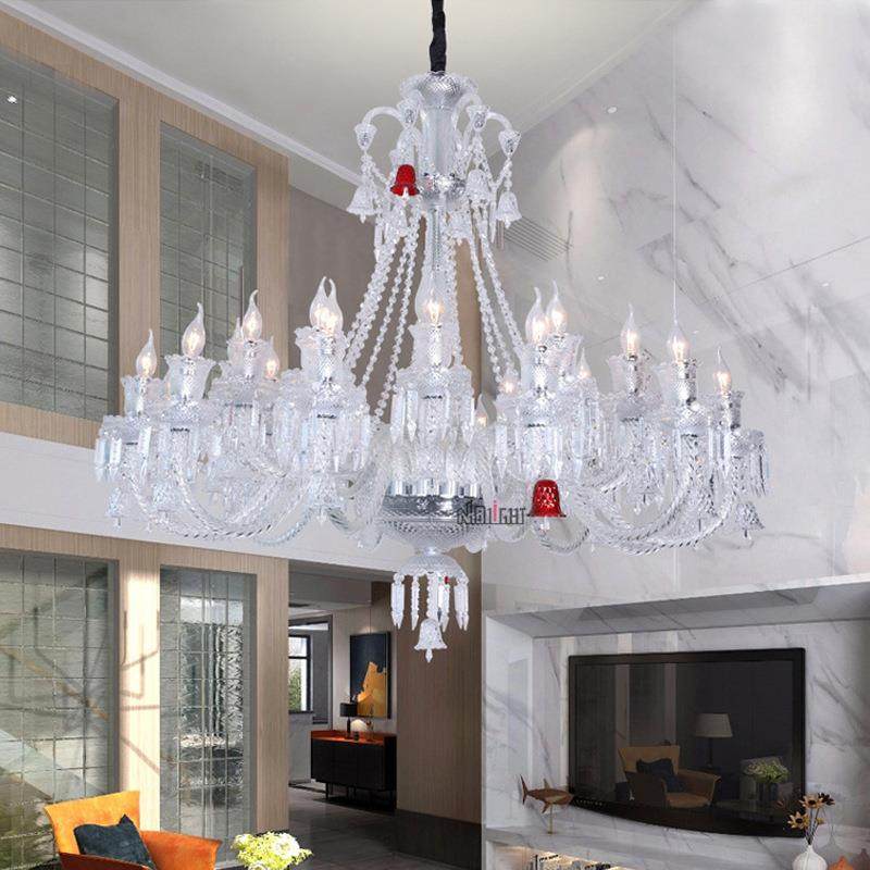 欧式水晶吊灯客厅灯后现代简约轻奢餐厅卧室灯具美式复式楼灯,金属材料及制品,金属加工件/五金加工件,淘宝优惠券,粉丝福利购,淘宝优惠卷