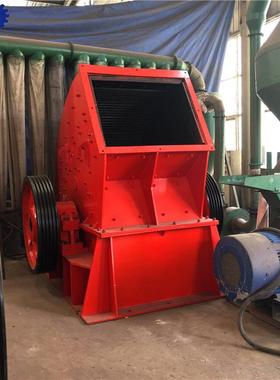 大石块一次投料成型镍矿石水磨石粉碎机大口径移动式重锤破