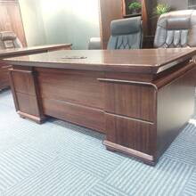 吉林新中式全实木书桌办公桌大班台老板桌乌金木书法书画桌写字台