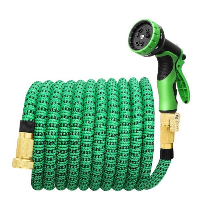 欧美版50FT伸缩水管高压洗车水枪三倍伸缩水管