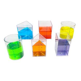 守恒量具幼儿园科学实验器材教具了解容积量具量杯带刻度等积异形