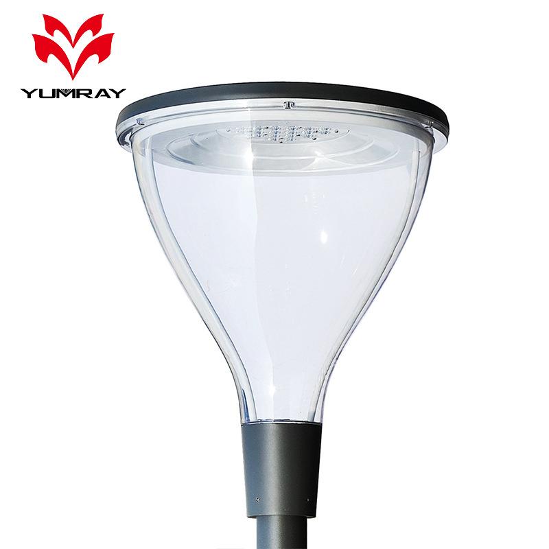 led庭院灯铝板旋压透明PC60w道路广场公园照明出口5年质保