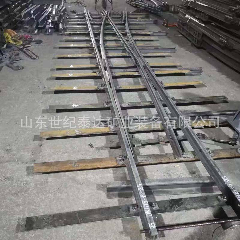 铁路单开道岔煤矿左右单开道岔三开道岔扳道器工矿铁路配件