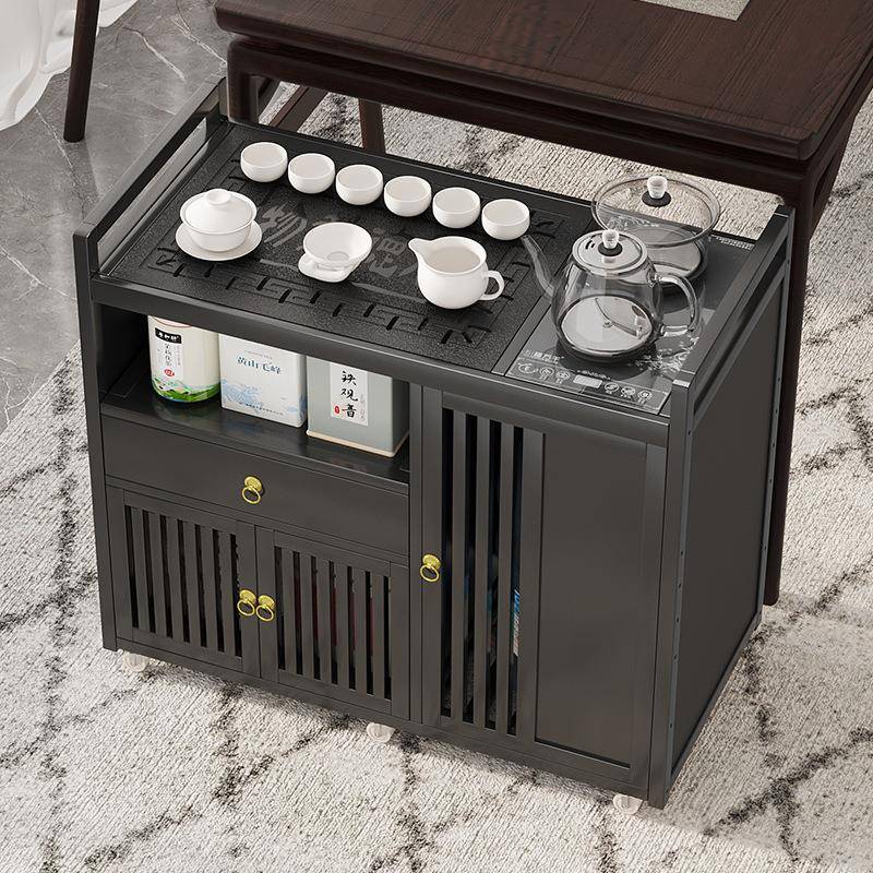 移动小茶桌茶台家用实木茶桌子茶车茶盘烧水壶一体茶水柜茶具套装