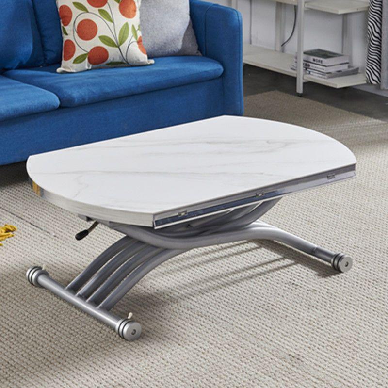 实木升降茶几秒变餐桌多功能桌子两用折叠移动岩板简约小户型伸缩