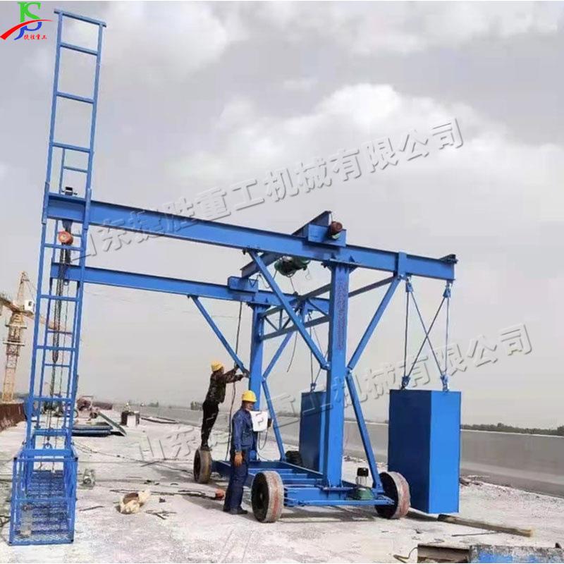 自行走起吊1吨伸缩吊篮3吨防撞模板施工车桥梁养护作业平台