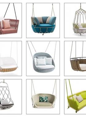 北欧户外休闲吊篮秋千网红室外阳台吊椅鸟巢花园别墅创意懒人躺椅