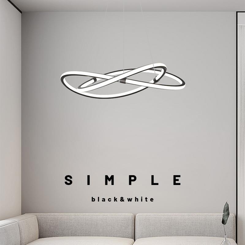 极美主义意式极简客厅主吊灯简约现代led设计师创意餐厅卧室灯具