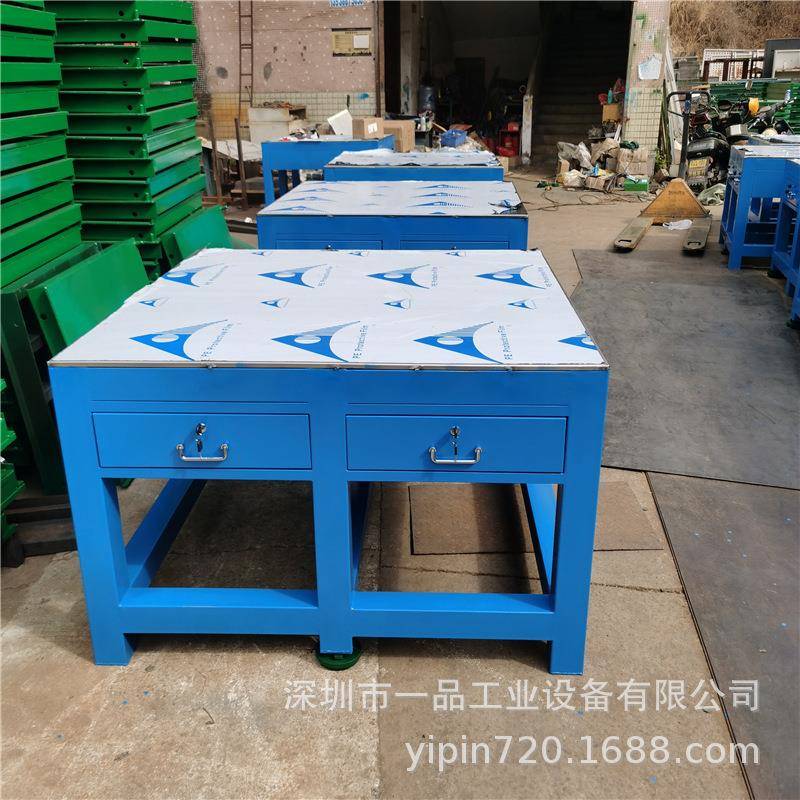 模具维修台车间打包台重型操作桌钢板飞摸工作台钳工工作台