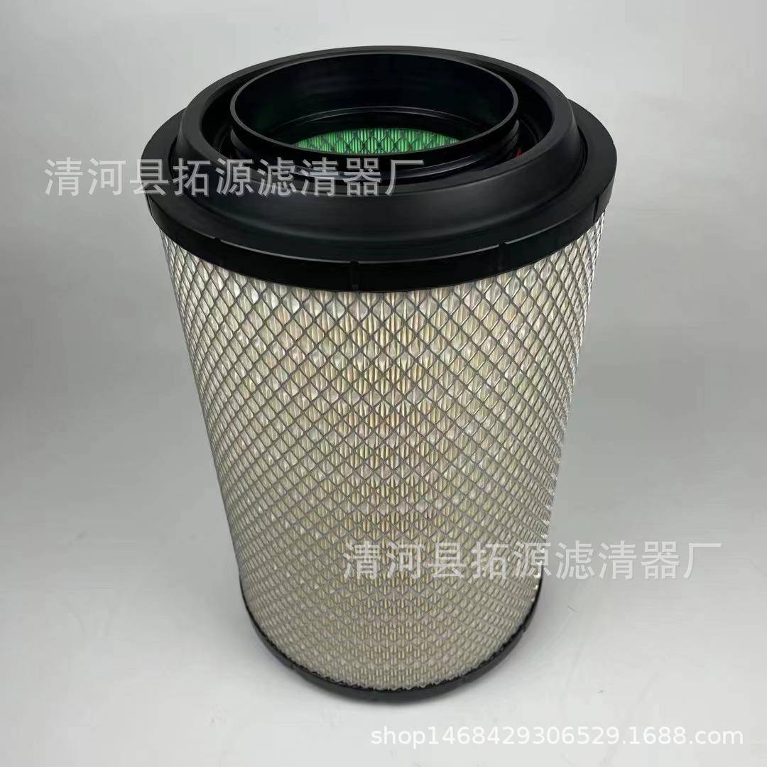 适配K2841空气滤芯豪沃T7h解放J6悍威空滤陕汽德龙F3000滤清器PU