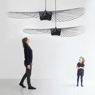 法国Vertigo草帽吊灯北欧布艺餐厅艺术创意客厅卧室设计师网红灯